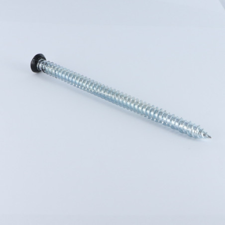 1 x Vis Béton Tête fraisée RED 7.5X120 TORX T30 Acier zingué RAL9005 noir foncé