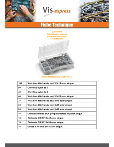 Assortiment de Pitonnerie Acier zingué (415 ELEMENTS) 2