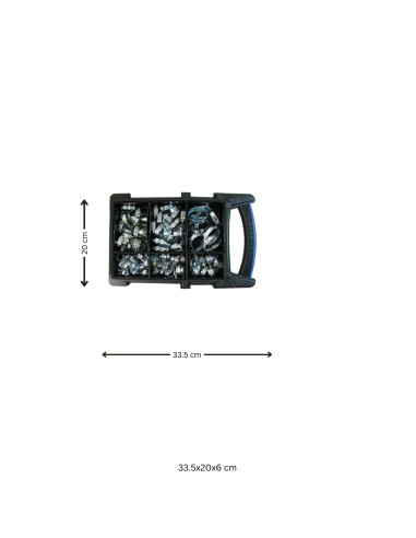 1 x Assortiment de 100 Colliers de serrage BANDE 9