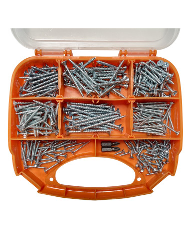 1 x Assortiment de 280 VBA Vis bois agglo Tête...