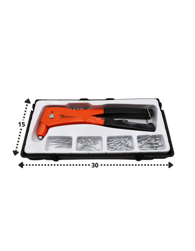 1 x Assortiment de pince à riveter Avec Rivets