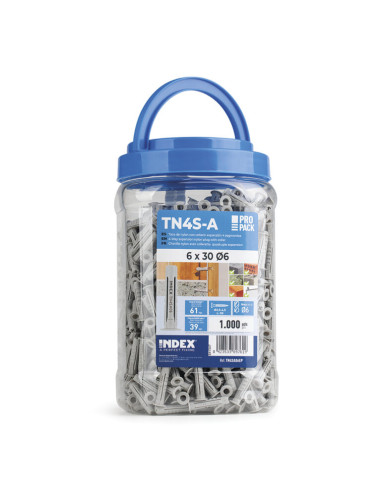 1 x Seau de 1000 Cheville Nylon 6