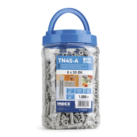 1 x Seau de 1000 Cheville Nylon 6