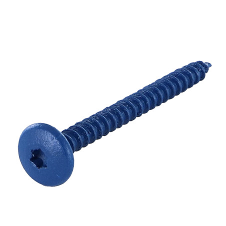 1 x Vis Penture 4.5X50 Filetage total TORX T20 Acier zingué LAQ RAL5010