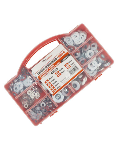 1 x Assortiment de 850 Rondelle Acier zingué...