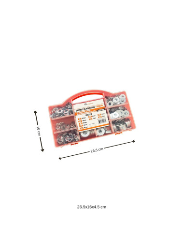 1 x Assortiment de 850 Rondelle Acier zingué...