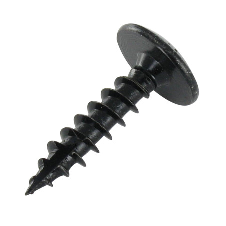 1 x Vis bois TEKOR Vis Penture 7X30 Filetée sur 30 TORX T30 Acier zingué noir Pointe antifendage type 17