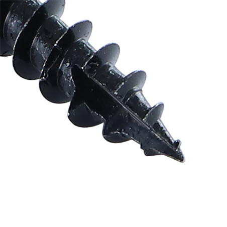 1 x Vis bois TEKOR Vis Penture 7X30 Filetée sur 30 TORX T30 Acier zingué noir Pointe antifendage type 17