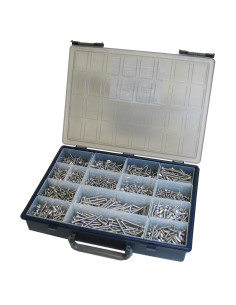 Assortiment de 1684 Vis tôle Tête fraisée Tête ronde TR...