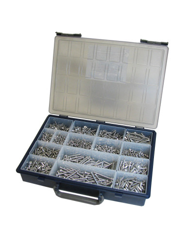 1 x Assortiment de 1684 Vis tôle Tête fraisée...