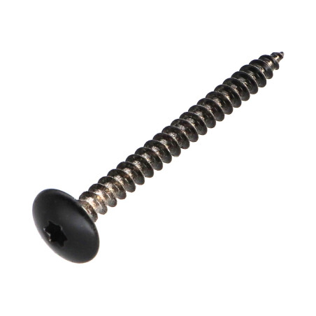 1 x Vis Penture 4.5X50 Filetage total TORX T20 Acier chrome RAL9005 noir foncé 30%