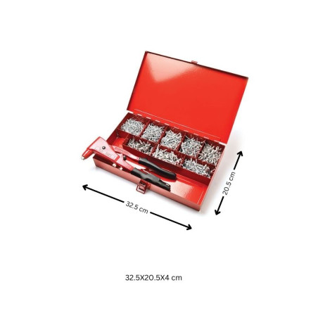 1 x Assortiment de PINCE GO9800 + 1000 Rivet DEGOMETAL