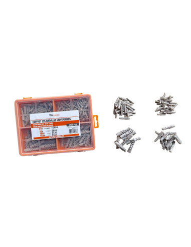 1 x Assortiment de 325 Cheville UNIVERSELLES