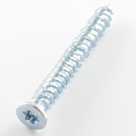 1 x Vis Béton Tête fraisée Réduite 7.5X120 TORX T30 Acier zingué