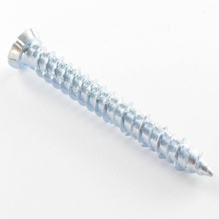 1 x Vis Béton Tête fraisée Réduite 7.5X120 TORX T30 Acier zingué