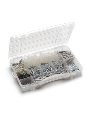 1 x Assortiment de 455 Vis et Cheville Plaque...