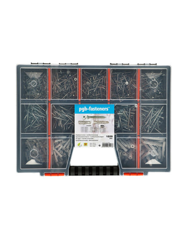 1 x Assortiment de 1020 Cheville Avec Vis
