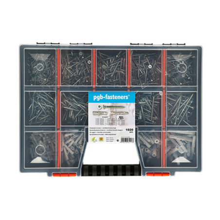 1 x Assortiment de 1020 Cheville Avec Vis