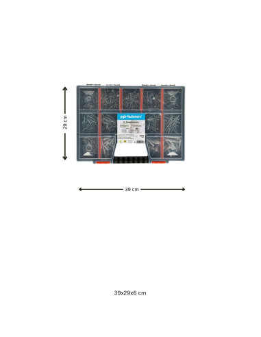 1 x Assortiment de 1020 Cheville Avec Vis