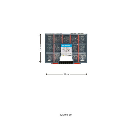 1 x Assortiment de 1020 Cheville Avec Vis