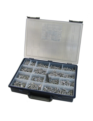1 x Assortiment de 1540 Vis autoperceuse Tête...