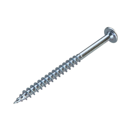 1 x Vis DORMANT 7X90 Filetée sur 60 TORX T30 Acier zingué Diamètre de tête: 15