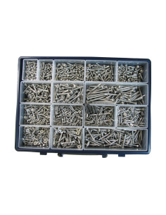 Assortiment de 1540 Vis autoperceuse Tête fraisée Tête... 2