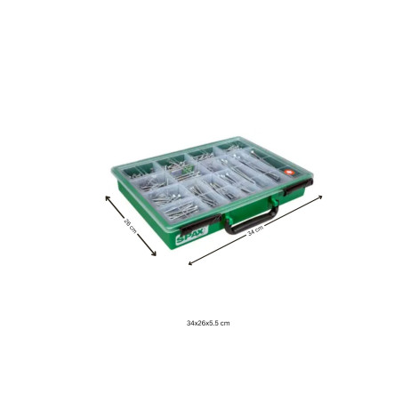 1 x Assortiment de 364 Vis bois Tête fraisée T-STAR WIROX + 3 Embout