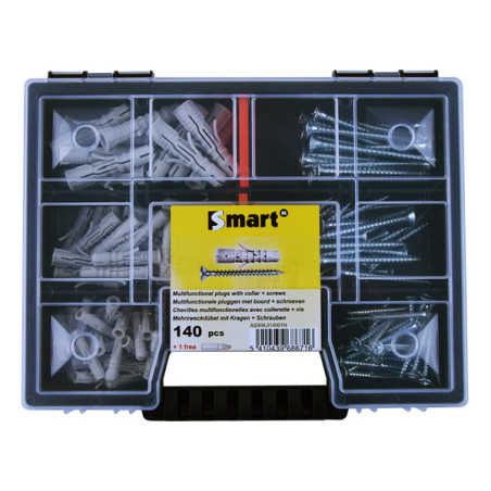 1 x Assortiment de 140 Cheville Avec Vis