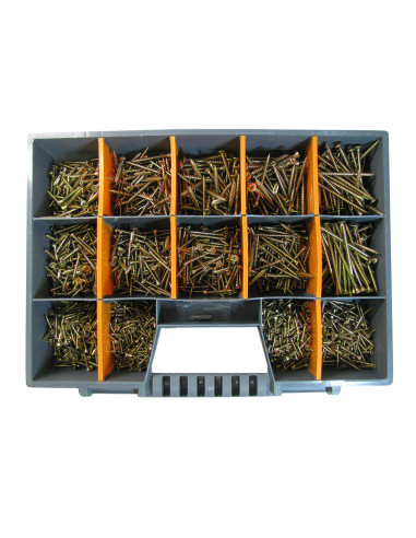 1 x Assortiment de 1700 VBA Vis bois agglo Tête...