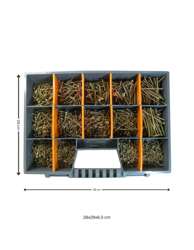 1 x Assortiment de 1700 VBA Vis bois agglo Tête...