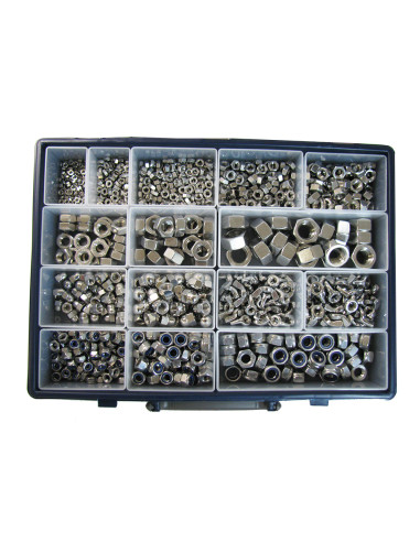 1 x Assortiment de 1140 Ecrou hexagonale...