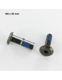 Vis métaux tête plate Clé de 4 HC4 M6X35 Frein filet... 2