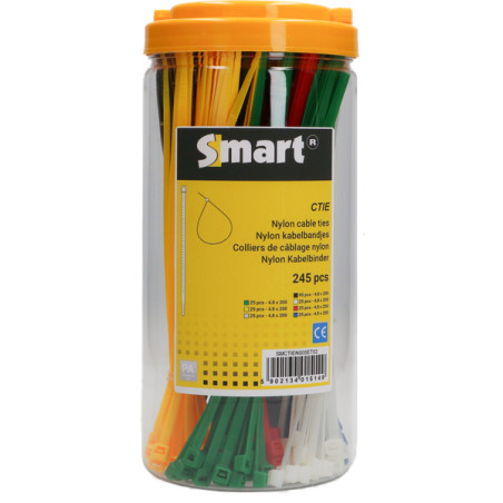 1 x Assortiment de 245 Colliers de serrage Nylon