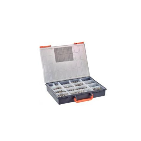 1 x Assortiment de 1664 VBA Vis bois agglo Tête fraisée Pozi + Embout Inox A4
