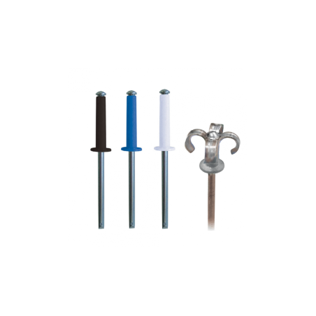 1 x Assortiment de 500 Rivet GOSTAR GOLIGHT Aluminium Tige acier DEGOMETAL