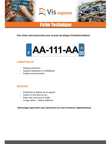 1 x Assortiment de 500 Rivet GOSTAR GOLIGHT...