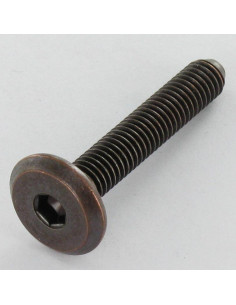 Vis métaux tête plate Clé de 4 HC4 M6X80 acier bronze