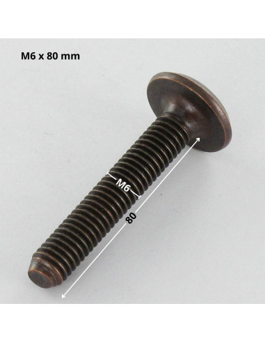 1 x Vis métaux tête plate Clé de 4 HC4 M6X80...