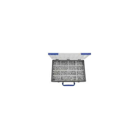 1 x Assortiment de 1904 Vis autoperceuse Tête fraisée Phillips Acier zingué Embout