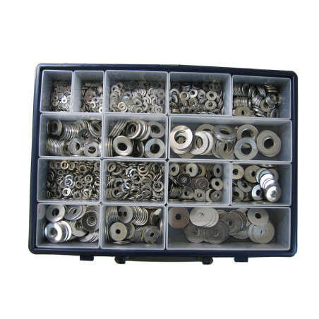 1 x Assortiment de 1530 Rondelle Plate M L LL/ Grower Inox A2