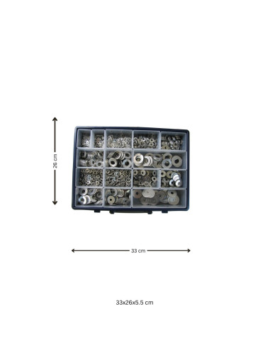 1 x Assortiment de 1530 Rondelle Plate M L LL/...