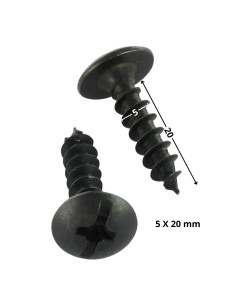 Vis Penture Pozi N°3 5X20 Acier zingué noir 2