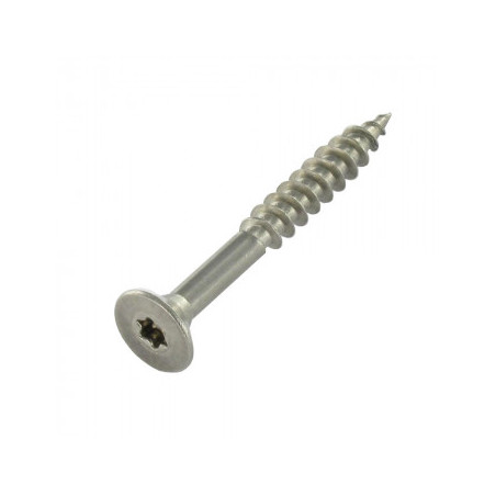 1 x VBA Vis bois agglo Tête fraisée 4X40 Filetée sur 25 TORX T20 Inox A4