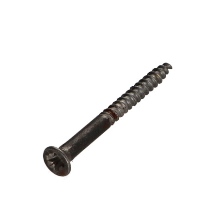 1 x Vis bois Tête fraisée Pozi N°1 3X35 Acier brut microvis