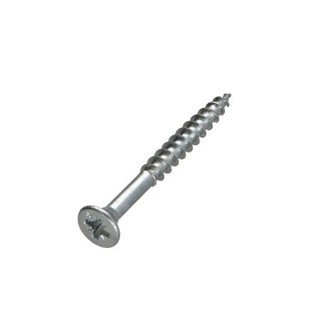 1 x VBA3 Tête fraisée Pozi 4.5X60 Filetage partiel Acier zingué