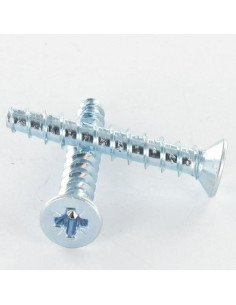 Vis pvc TRILOBE Tête fraisée Pozi 3X8 FILET45 Acier...