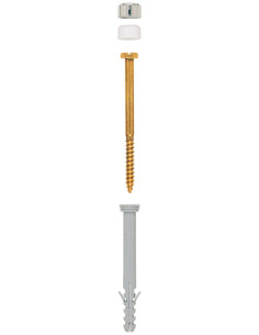KIT Fixation WC Vis Laiton 6X65 Fischer