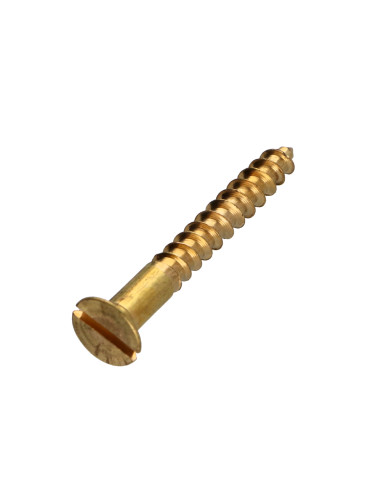 1 x Vis bois Laiton Tête fraisée Fendue 3X40...
