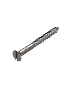 Vis bois Laiton chrome Tête fraisée Fendue 4X40 2
